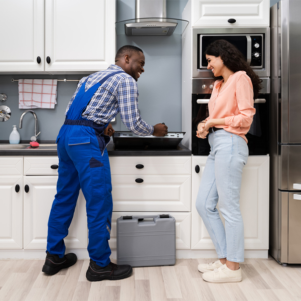 what kind of warranty do you offer on your cooktop repair services in Dodgertown